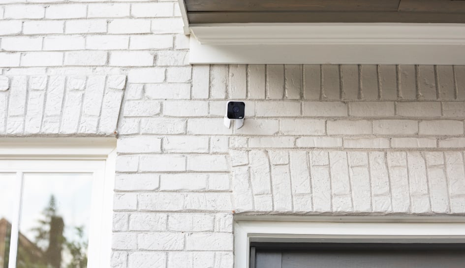 ADT outdoor camera on a Saginaw home
